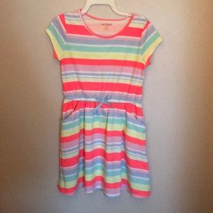 Cat & Jack Girls Striped Dress